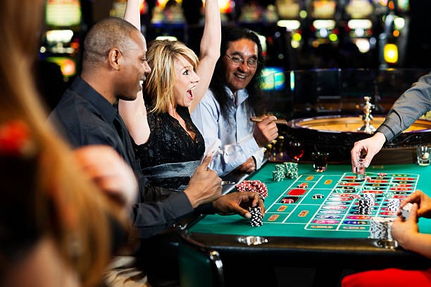 Live dealer blackjack table with multi-camera view